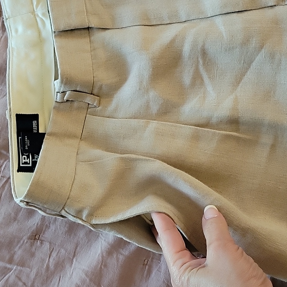 POLO LINEN PANTS - Picture 3 of 8